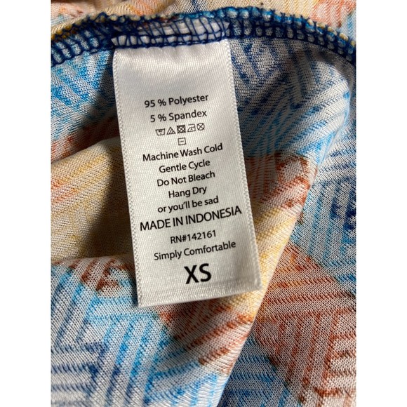 LULAROE Dress Size XSmall Stretchy Dress with Hidden Side Pockets Zipper Flared - Picture 7 of 9